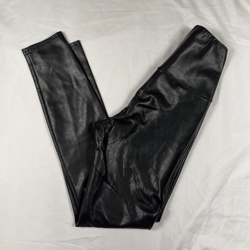Aritzia Wilfred Free Womens Size XXS Faux Leather Leggings‎ Pants Black